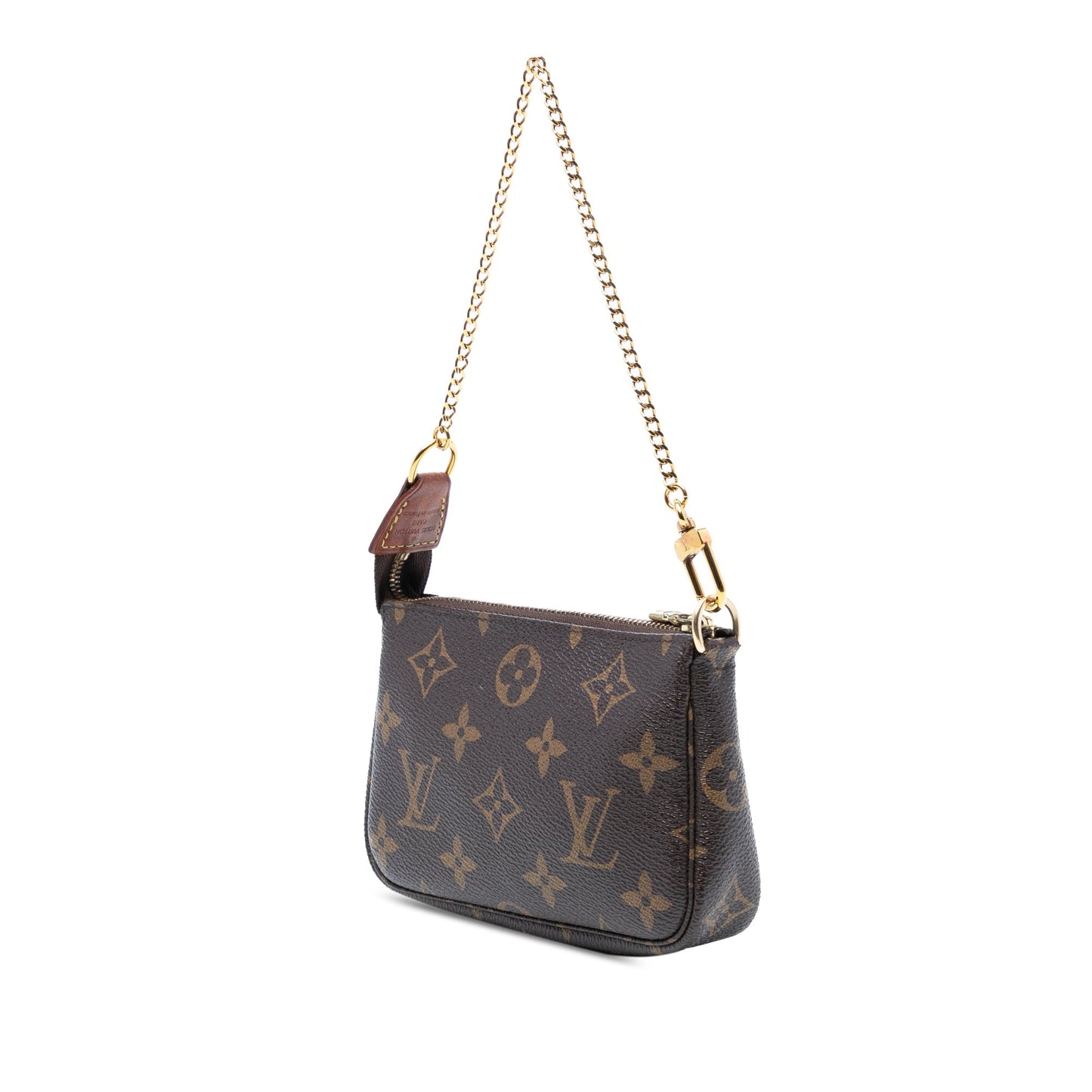Brown Louis Vuitton Monogram Mini Pochette Accessoires Handbag