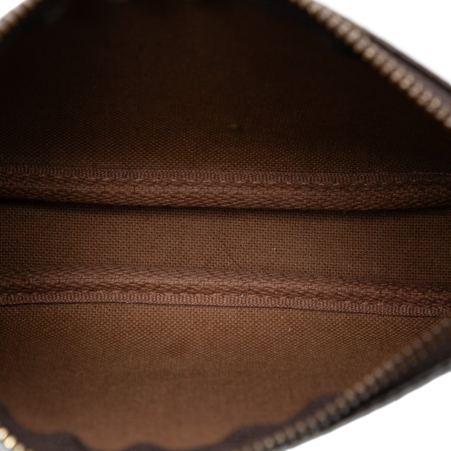 Brown Louis Vuitton Monogram Mini Pochette Accessoires Handbag