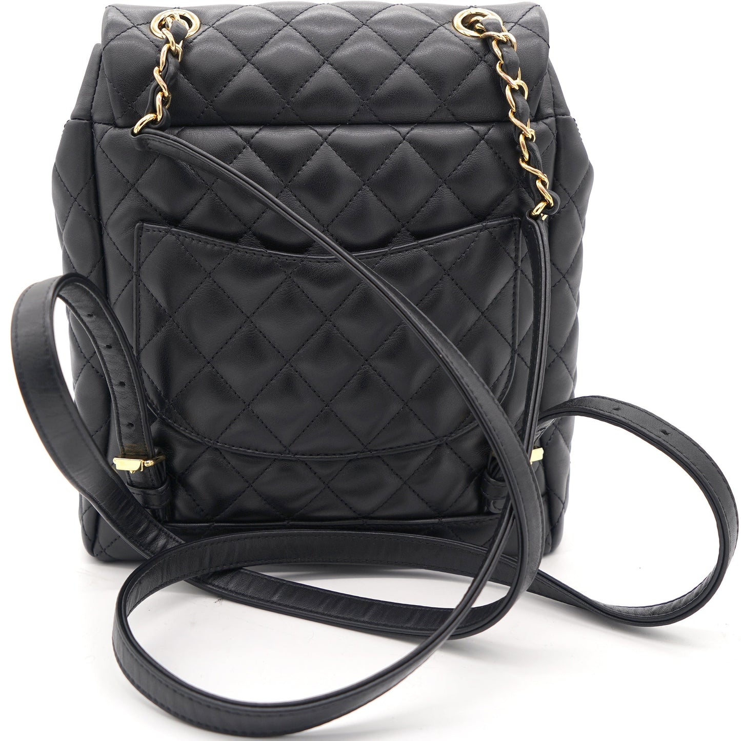 Chanel Calfskin Quilted Small Urban Spirit Backpack Black