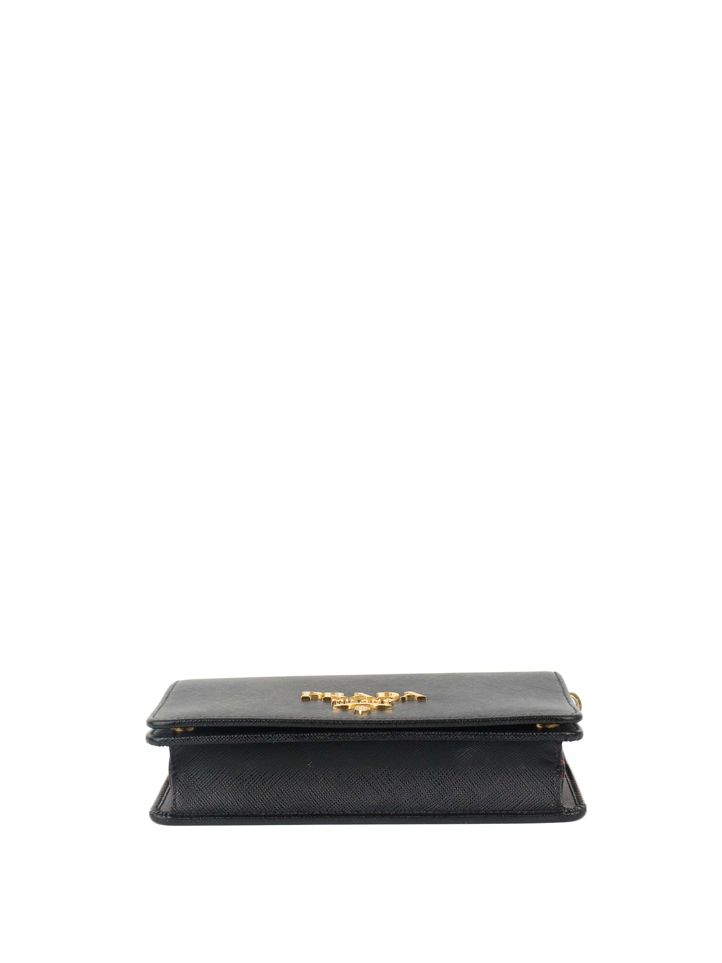 Prada Black Mini Saffiano Leather Bag.