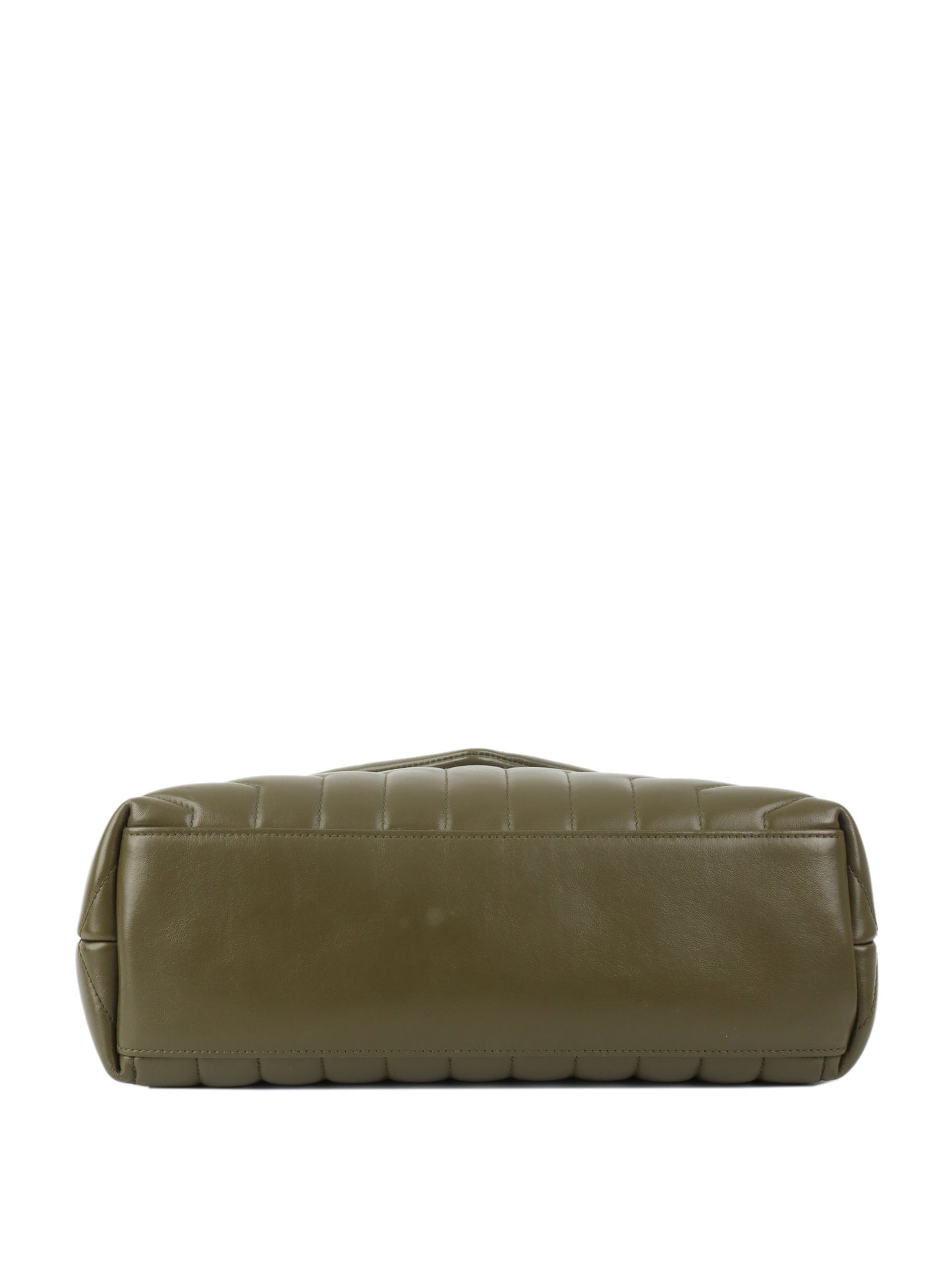 Saint Laurent Khaki Medium Loulou Bag.