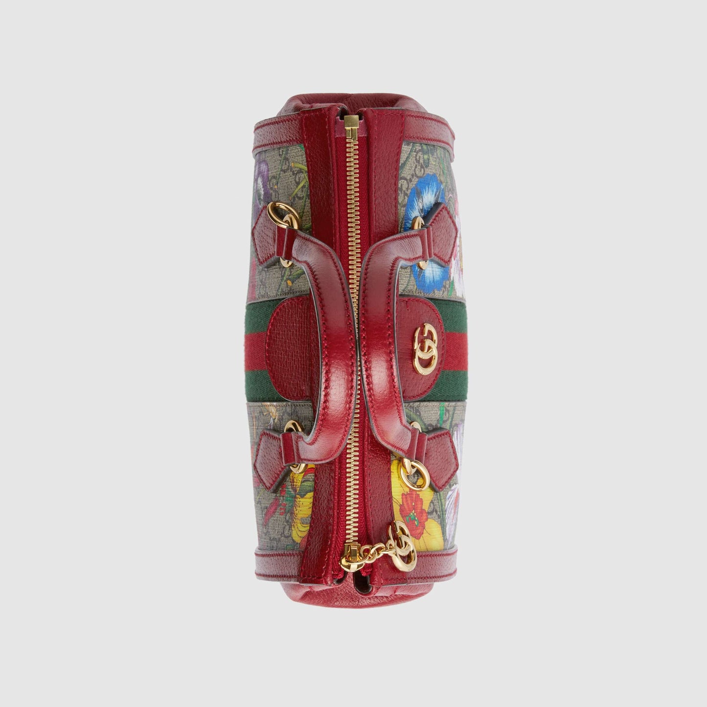 Gucci Ophidia GG Flora small tote bag red