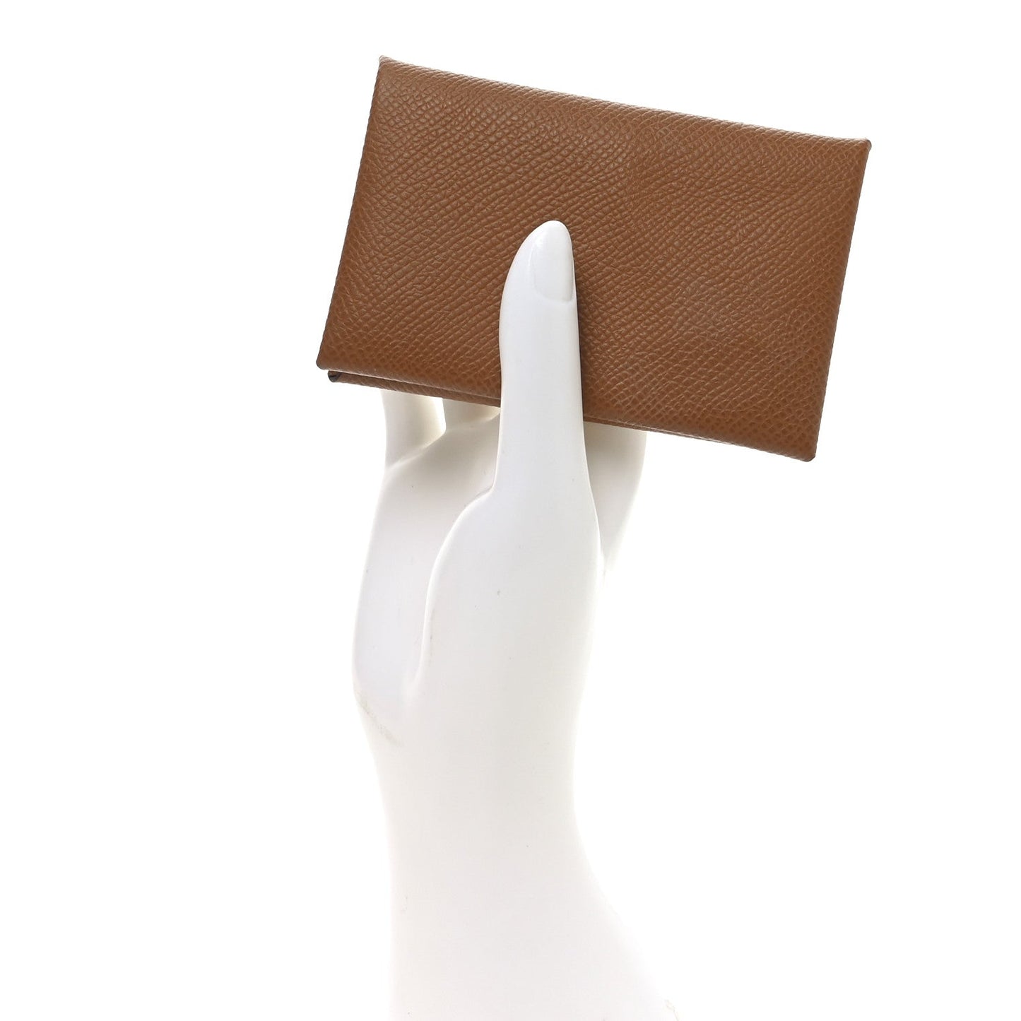 Hermes Epsom Calvi Card Case Gold