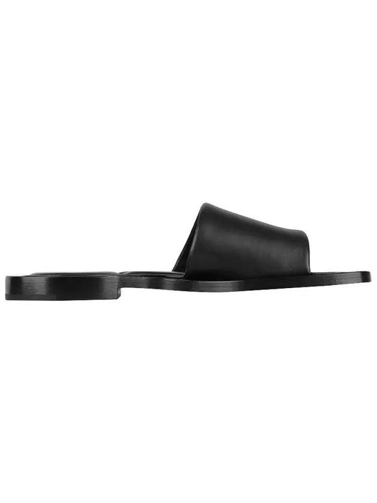 Luxury Balenciaga Trending 2026 Void Leather Slippers Black