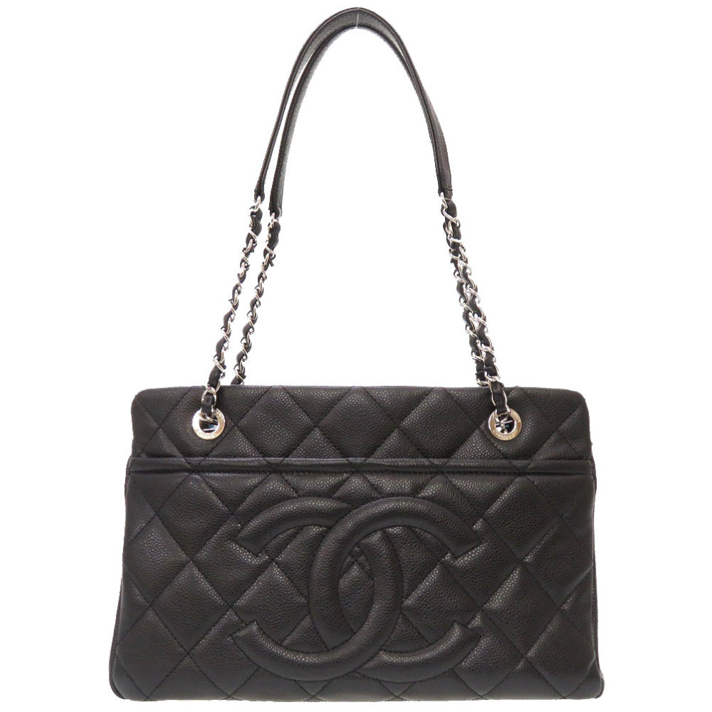 Chanel Caviar Skin Matrasse Cocomark Chain Tote Bag