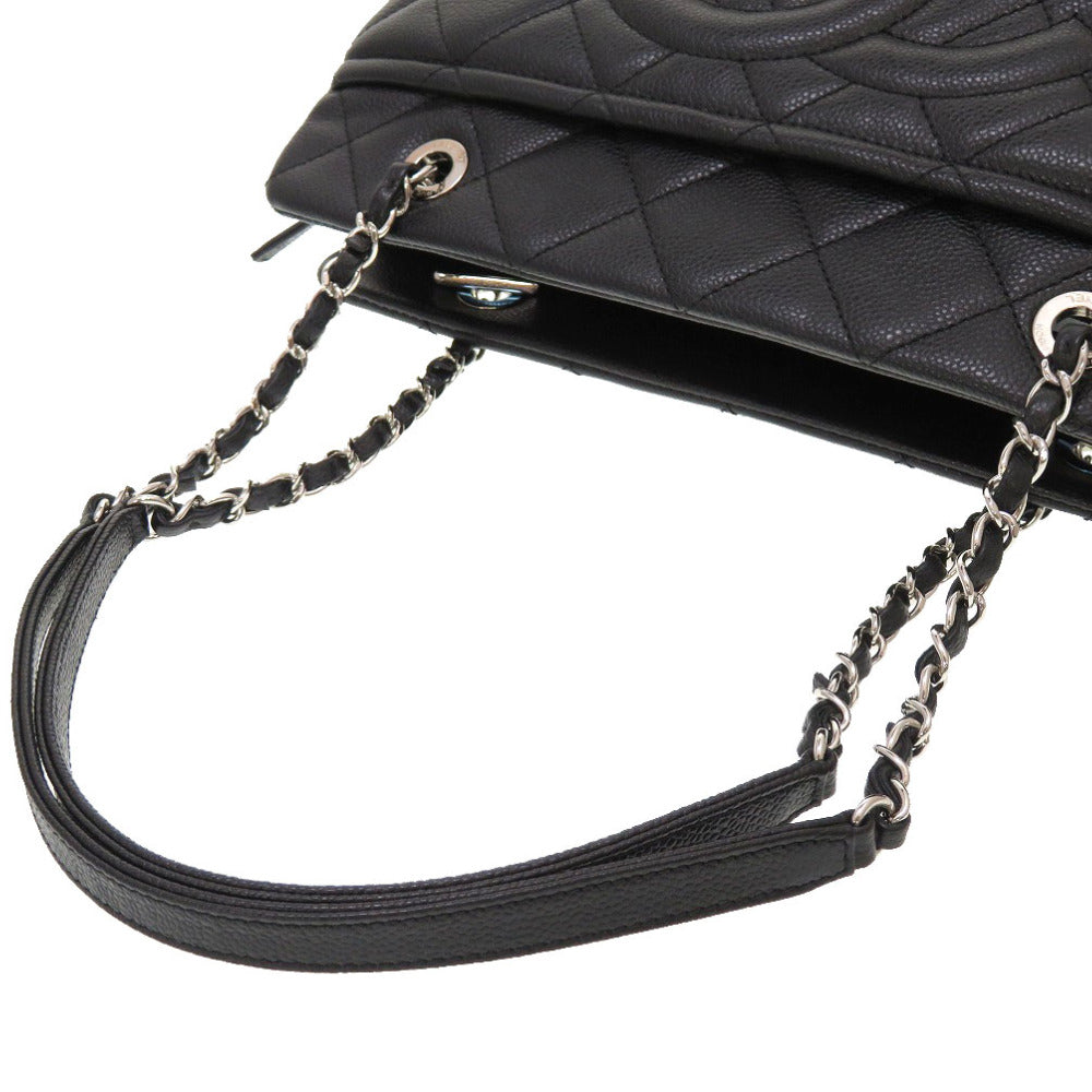 Chanel Caviar Skin Matrasse Cocomark Chain Tote Bag