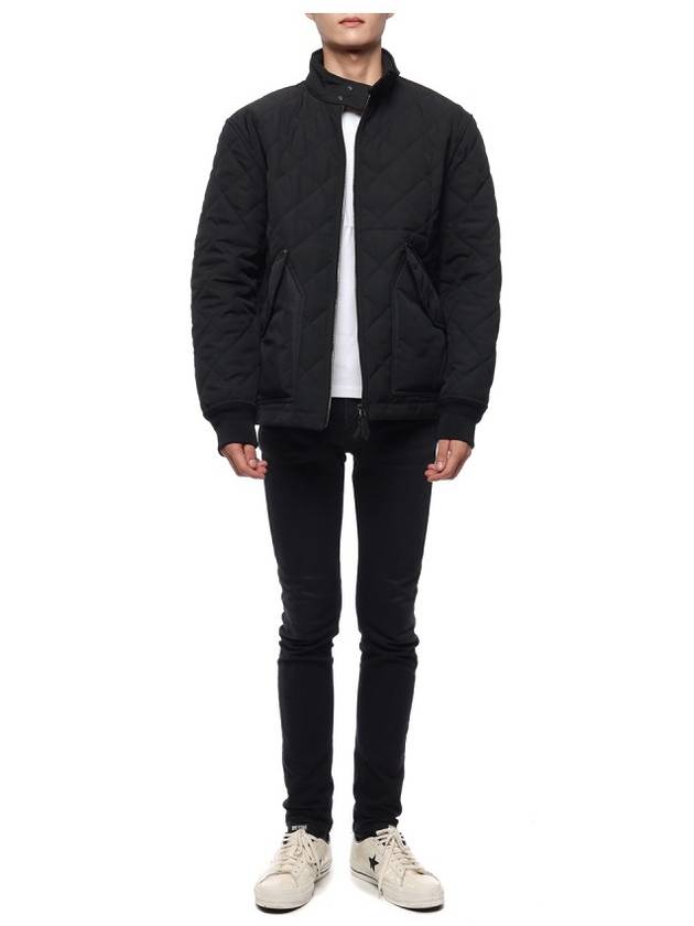 Luxury Burberry Diamond Quilted Thermoregulated Jacket Black