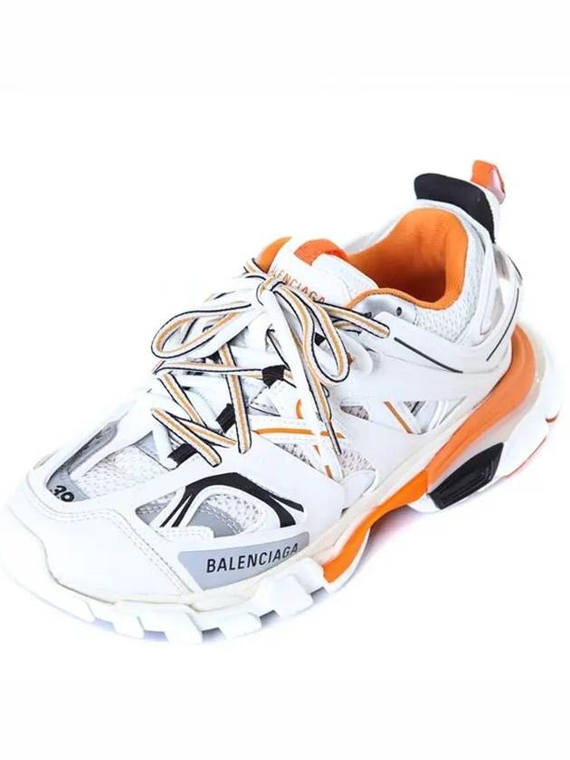 Luxury Balenciaga Trending 2026 Track Low Top Sneakers White Orange