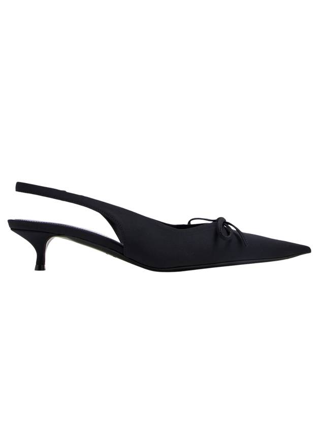 Luxury Balenciaga Trending 2026 Knife Bow Slingback Heel Black
