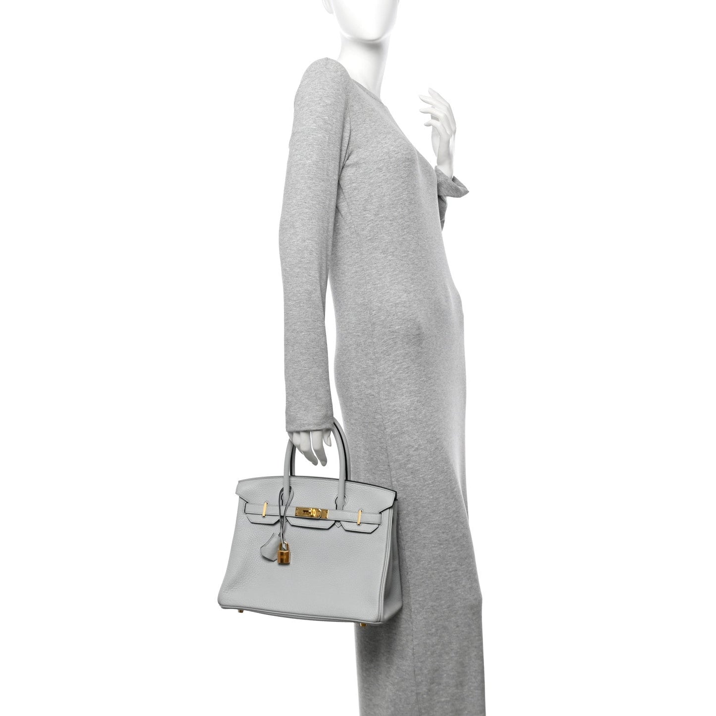 Hermes Togo Birkin 30 Bleu Pale