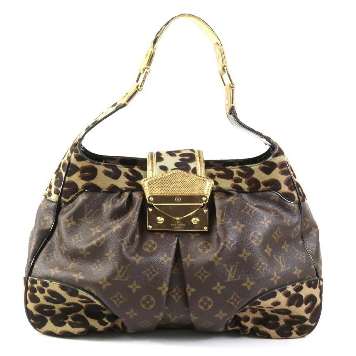 Louis Vuitton blue  Monogram Leather Shoulder Bag