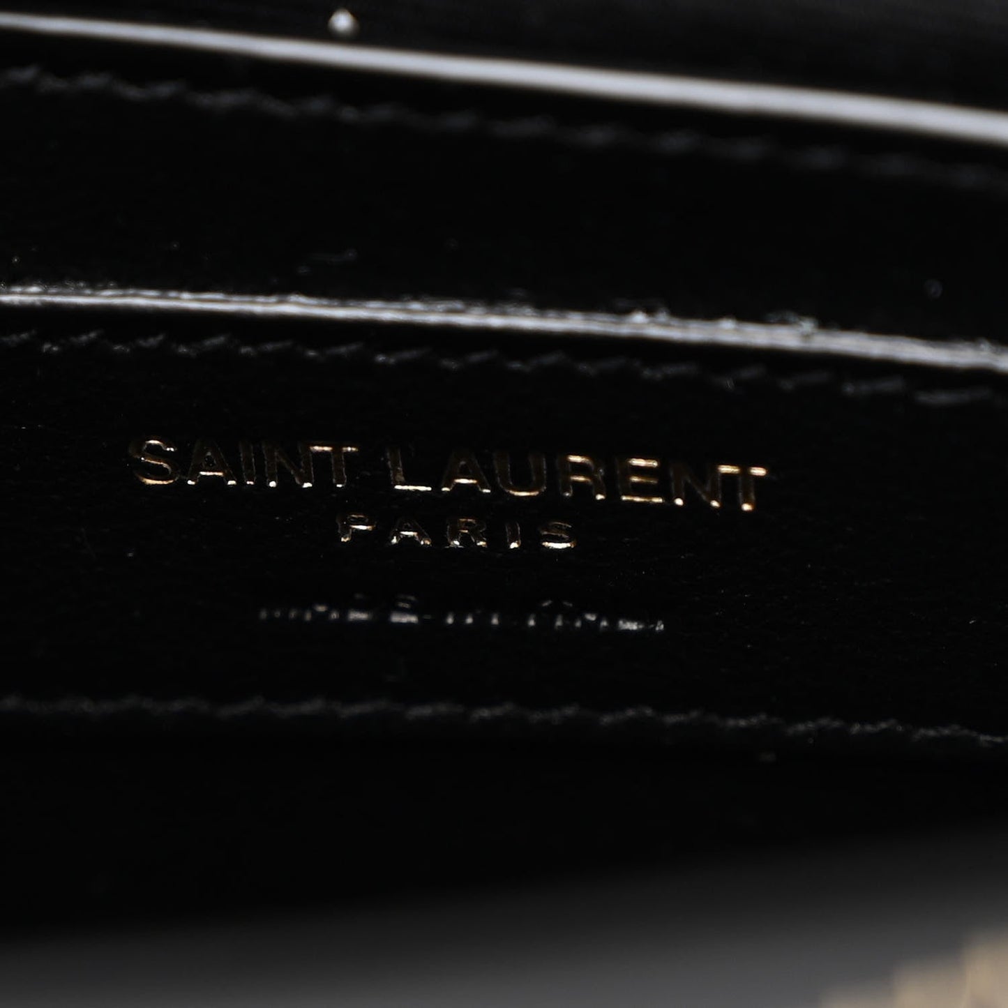 Saint Laurent Calfskin Y Quilted Monogram Small Loulou Chain Satchel Black