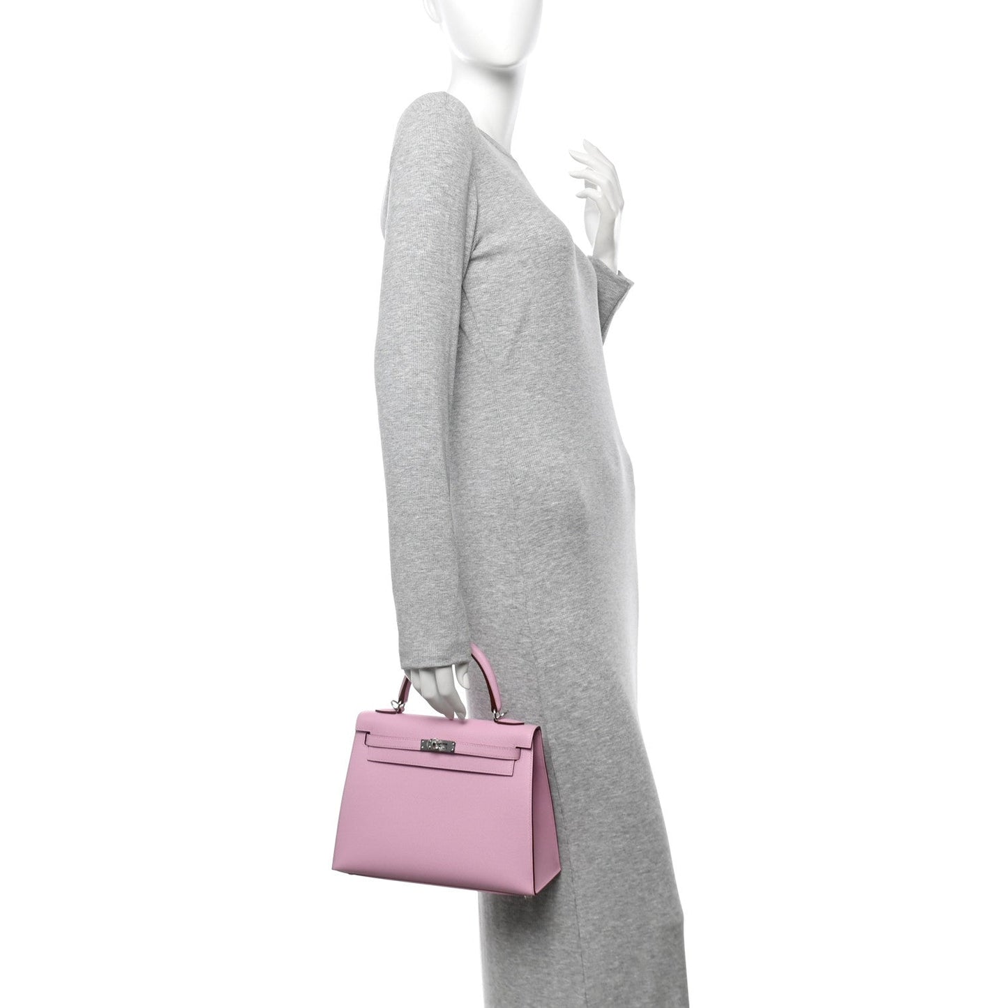 Hermes Epsom Kelly Sellier 25 Mauve Sylvestre