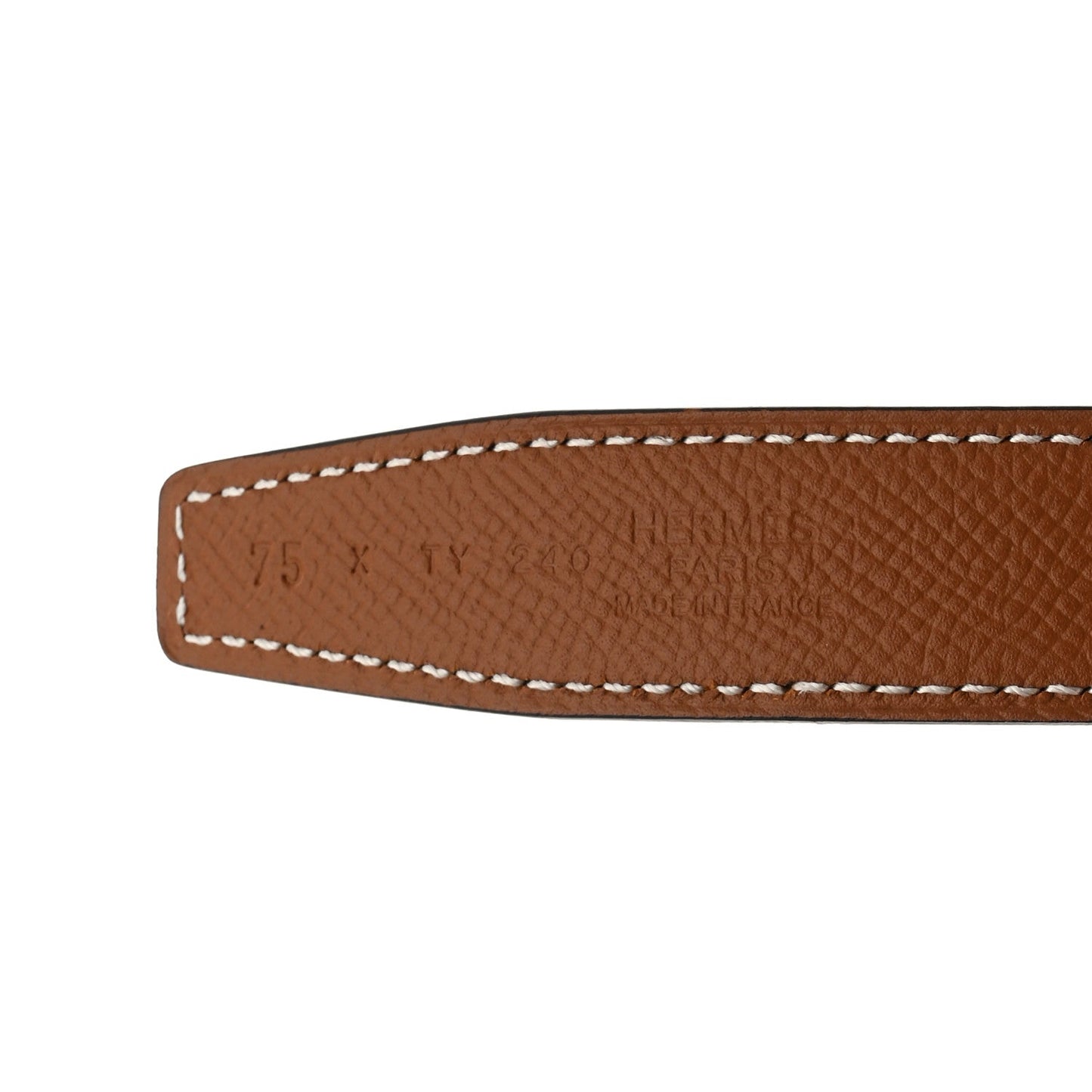 Hermes Swift Epsom 24mm Belt Strap 75 30 Black Gold