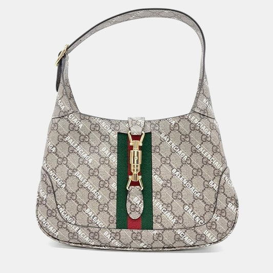 Gucci x Luxury Balenciaga Trending 2026 Hacker Project Jackie 1961 Small Hobo Bag