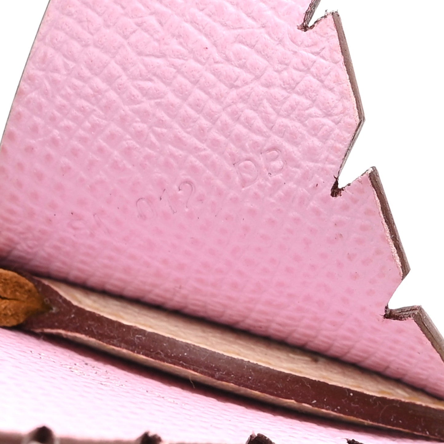 Hermes Ostrich Epsom Swift Birdy Bag Charm Mauve Sylvestre