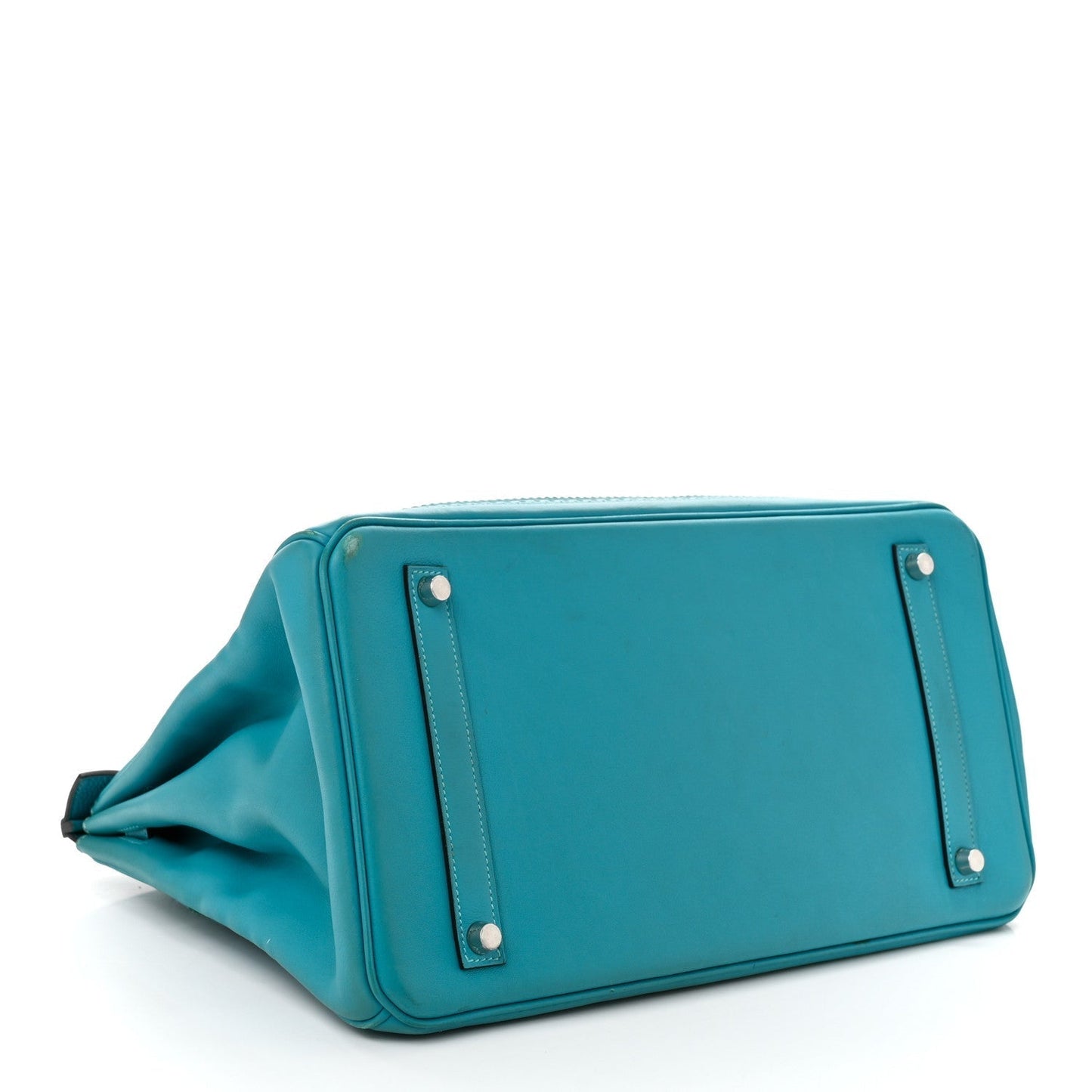 Hermes Togo Swift Ghillies Birkin 35 Turquoise