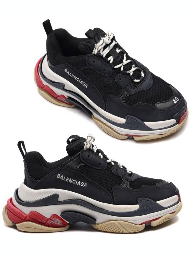 Luxury Balenciaga Trending 2026 Triple S Low Top Sneakers Black