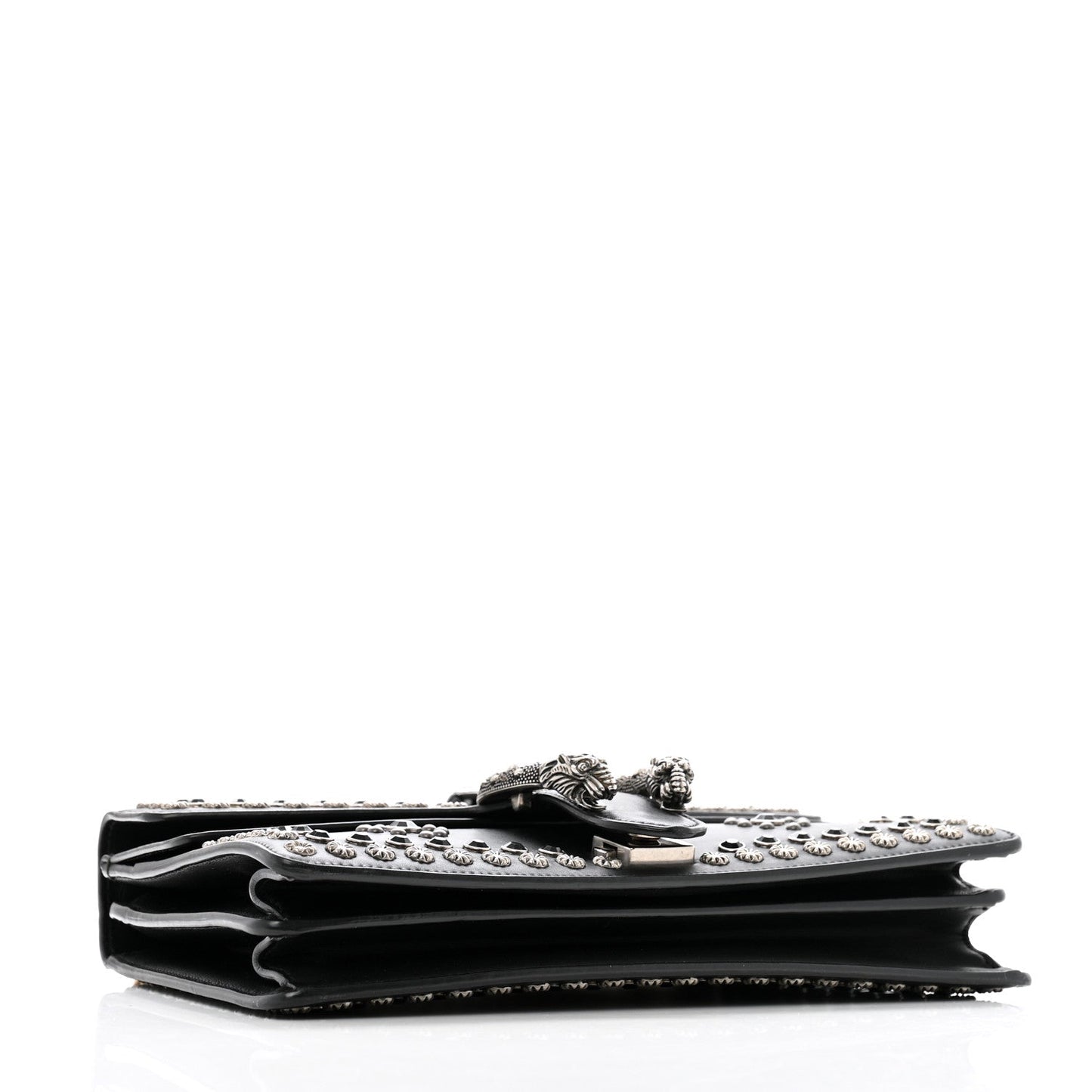 Gucci Calfskin Studded Small Dionysus Shoulder Bag Black