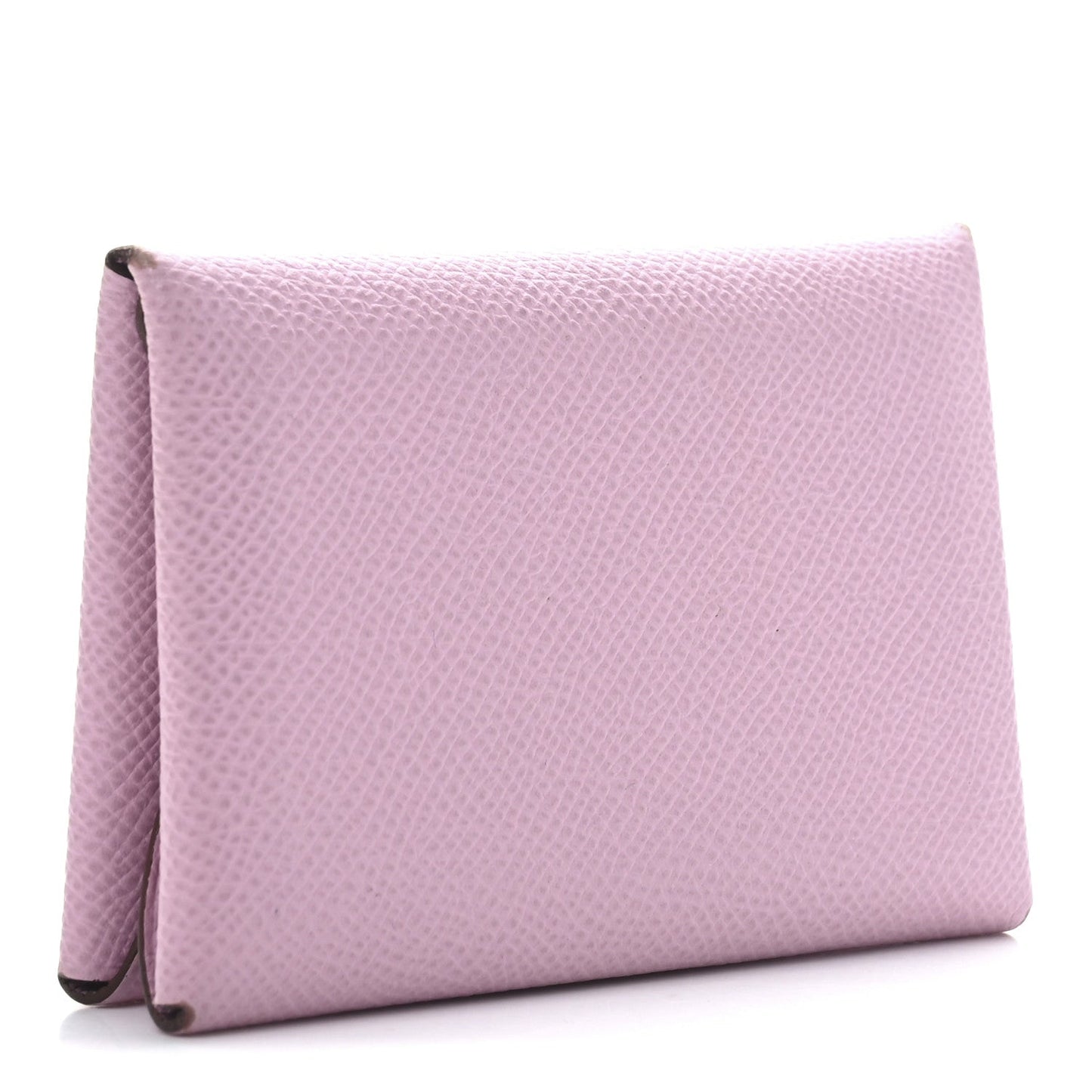 Hermes Epsom Calvi Duo Card Case Mauve Sylvestre