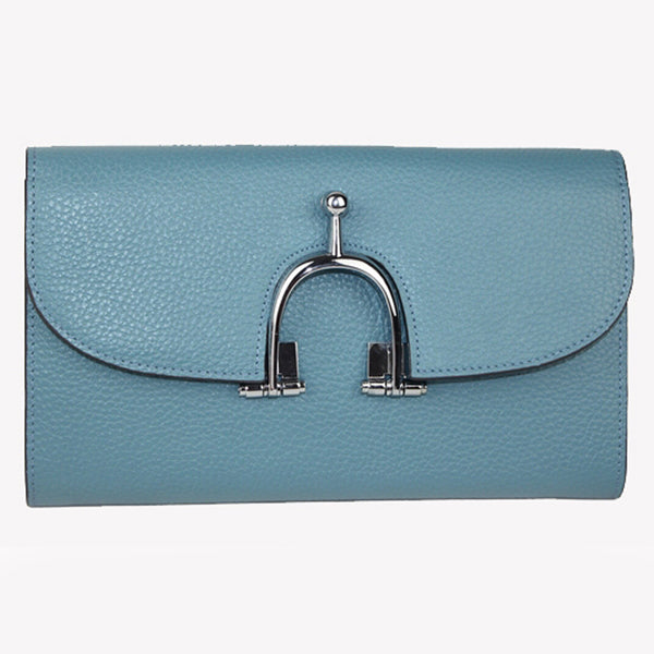 Luxury Hermes Wallet H569 Ladies Wallet Blue