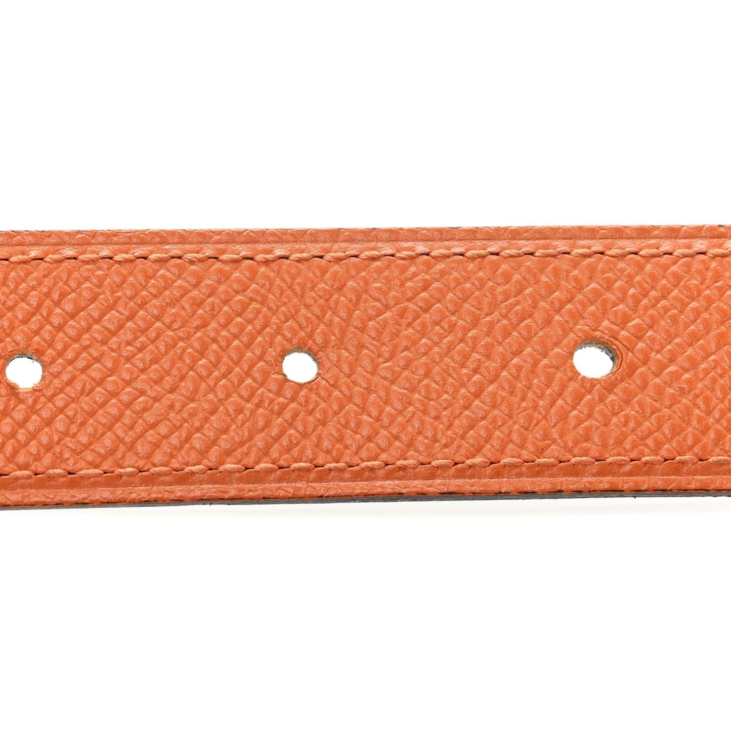 Hermes Swift Epsom 24mm Constance H Belt 65 Black Orange