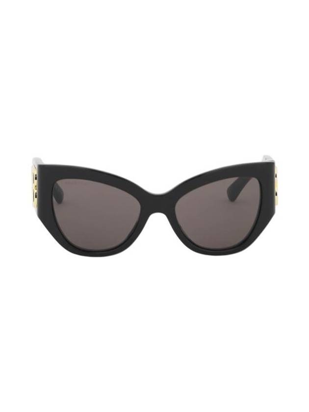 Luxury Balenciaga Trending 2026 BB Logo Cat-Eye Sunglasses Black