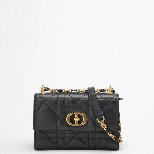 Christian Dior Black Mini Miss Caro Bag Lambskin 2023
