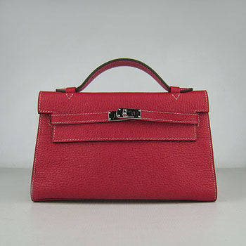 Luxury Hermes Kelly 22cm handbag H008 red