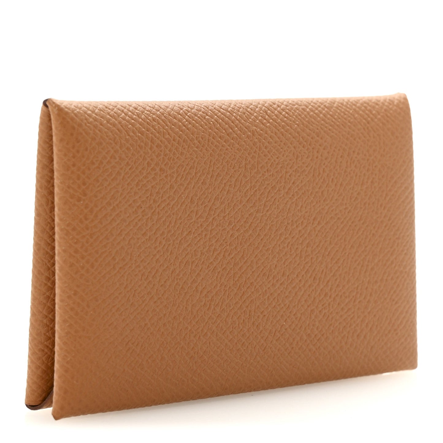 Hermes Epsom Calvi Card Case Gold