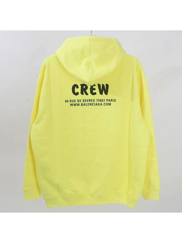 Luxury Balenciaga Trending 2026 Logo Print Cotton Hoodie Yellow