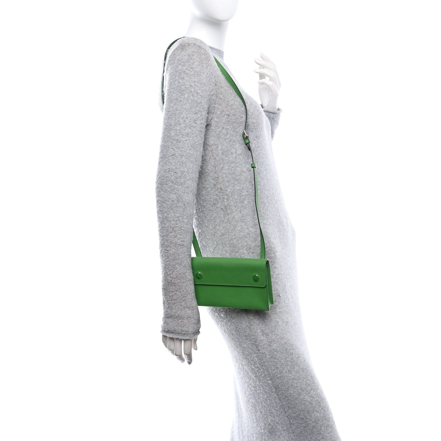 Hermes Epsom Hermesnap Wallet Vert Yucca