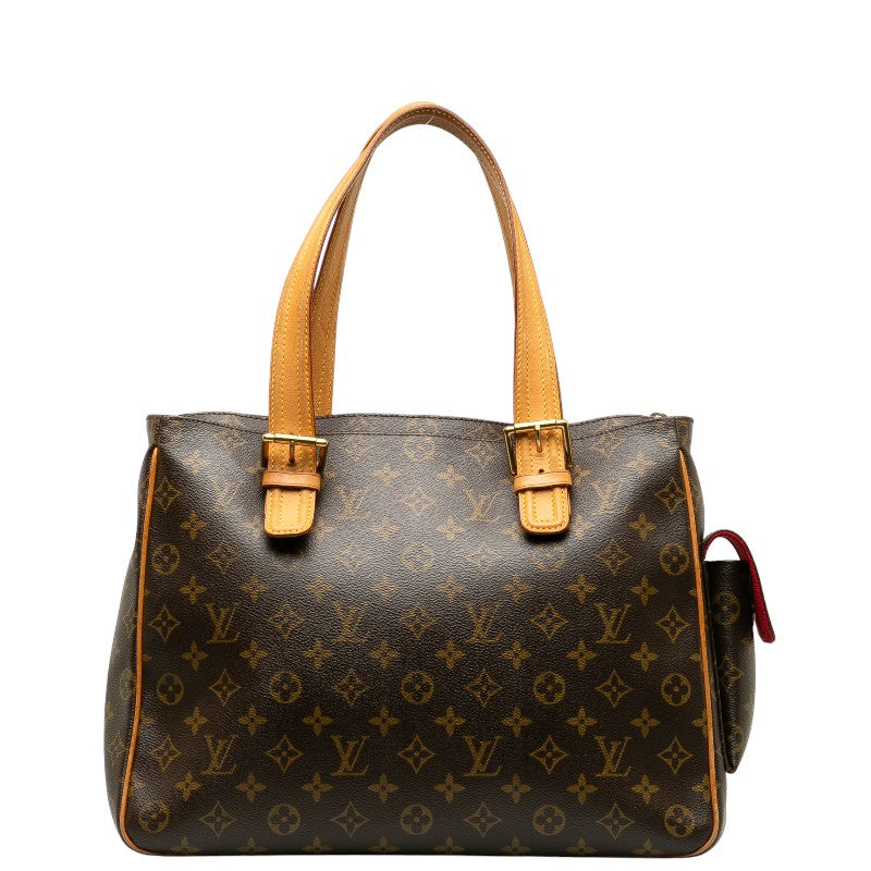 Louis Vuitton Monogram Multiple City Handbag M51162 Brown PVC Leather Lady Louis Vuitton