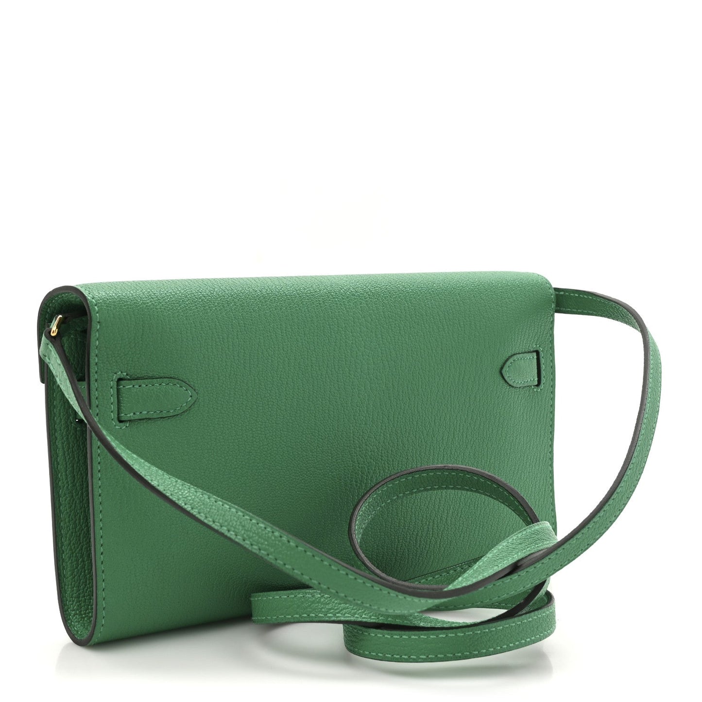 Hermes Chevre Mysore Kelly To Go Wallet Menthe