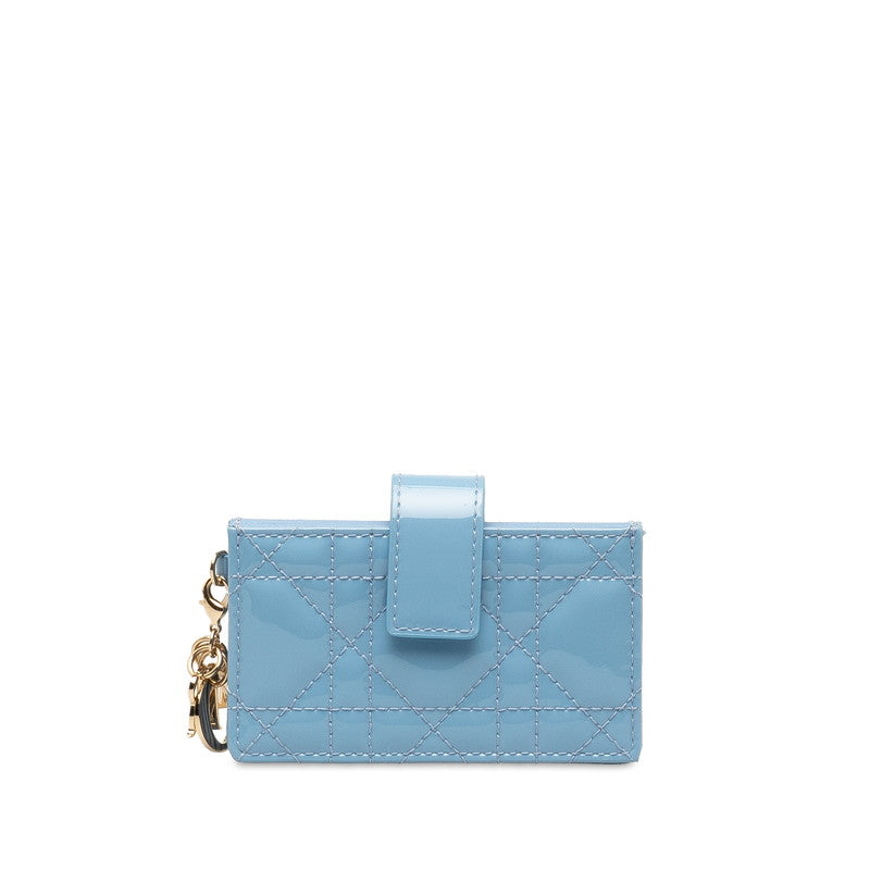 Dior Cannage Patent Leather Card Case