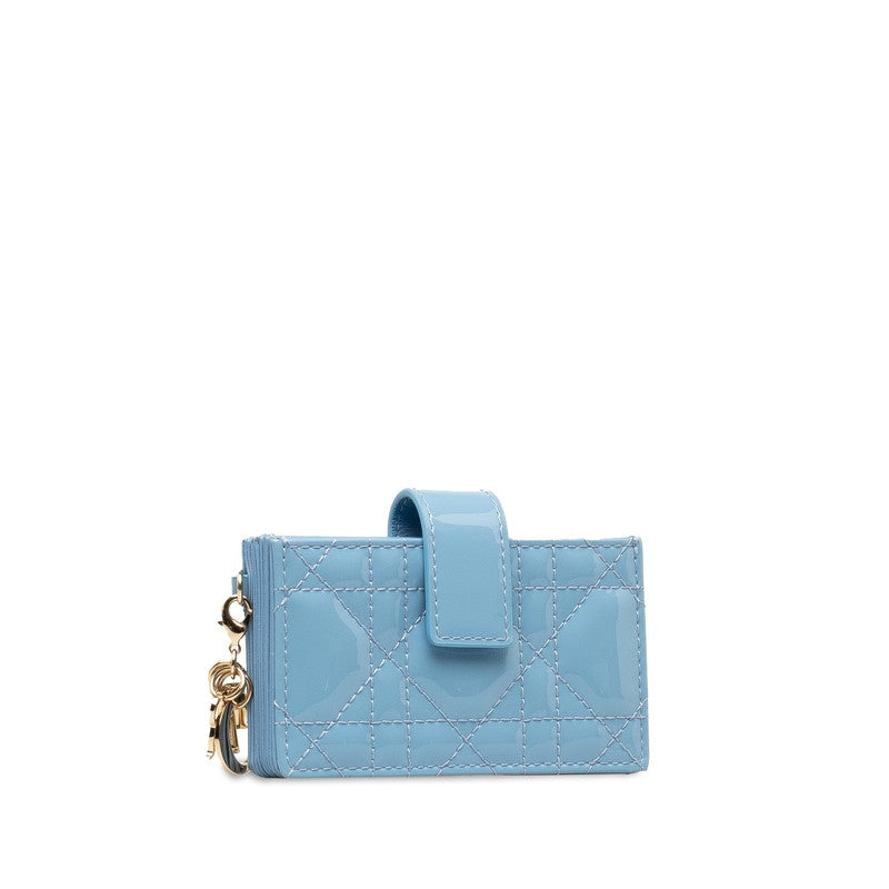 Dior Cannage Patent Leather Card Case