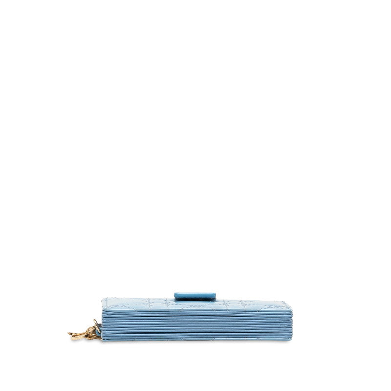 Dior Cannage Patent Leather Card Case