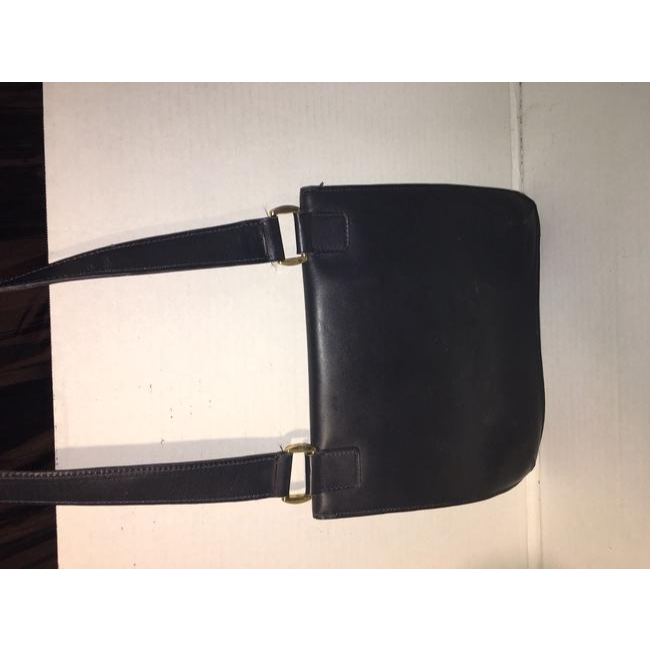 Gucci Envelope Leather Canvas Shoulder Bag