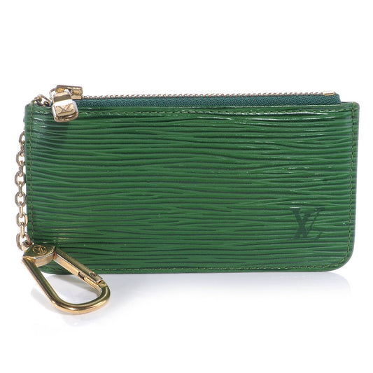 Louis Vuitton Borneo Green EPI Leather Key Pouch