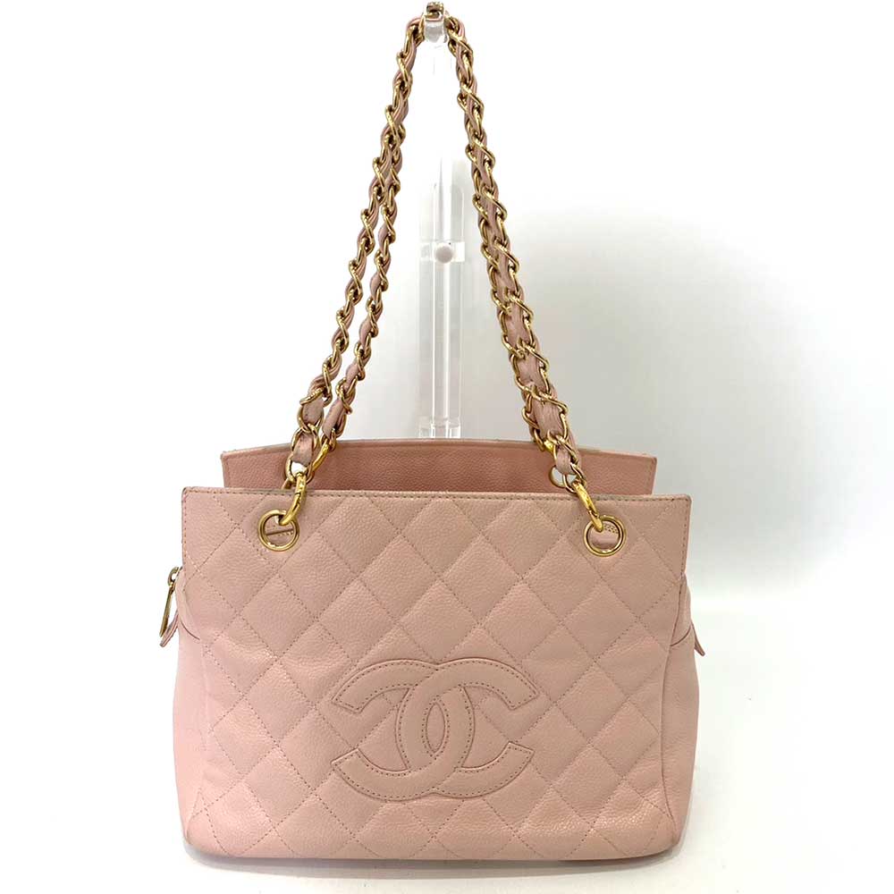 Chanel Caviar Skin Matelasse Chain Tote Bag Classic Flap