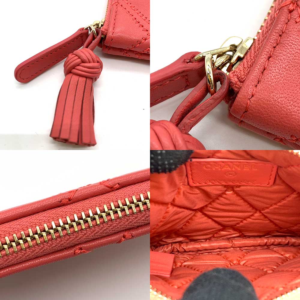 Chanel Lambskin Mini Pouch Pink Classic Flap