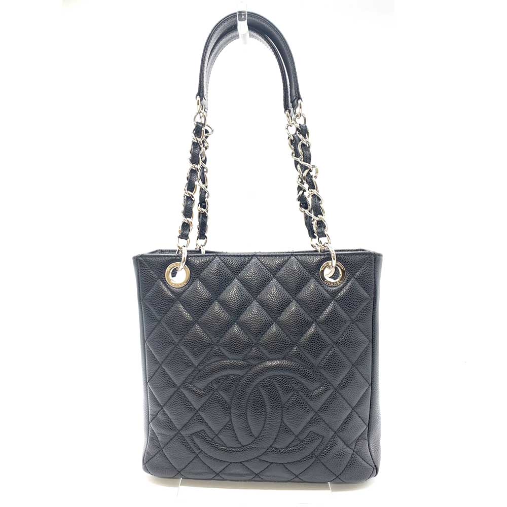 Chanel Caviar Skin Chain Tote Bag Classic Flap