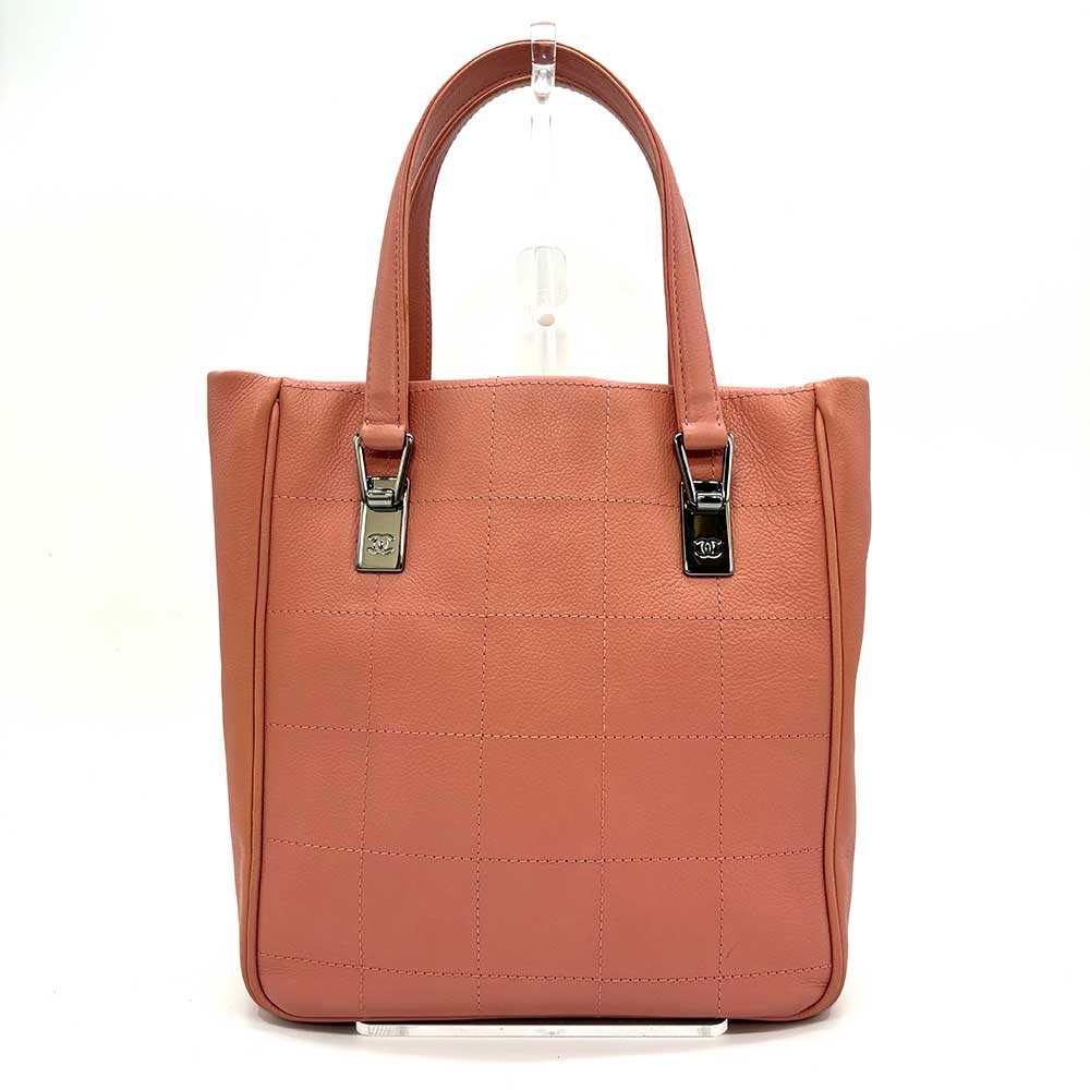 Chanel Caviar Skin Tote Bag Pink Classic Flap