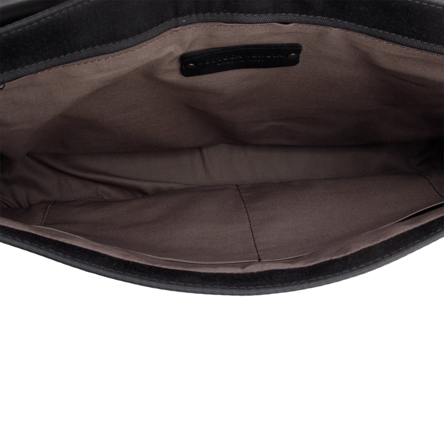 Bottega Veneta  Black Intrecciato Leather Canvas Flap Messenger Bag