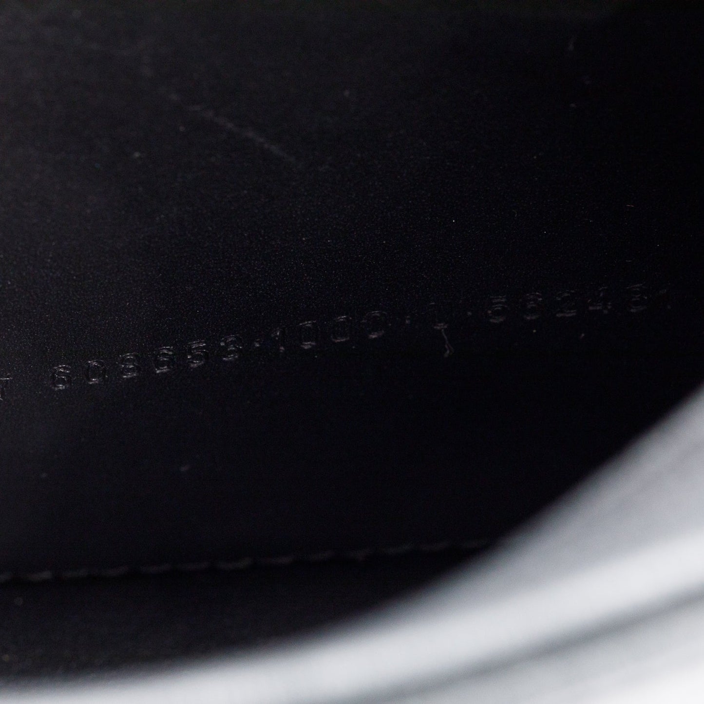 Balenciaga Black Calfskin Leather Logo Mini Cash Crossbody