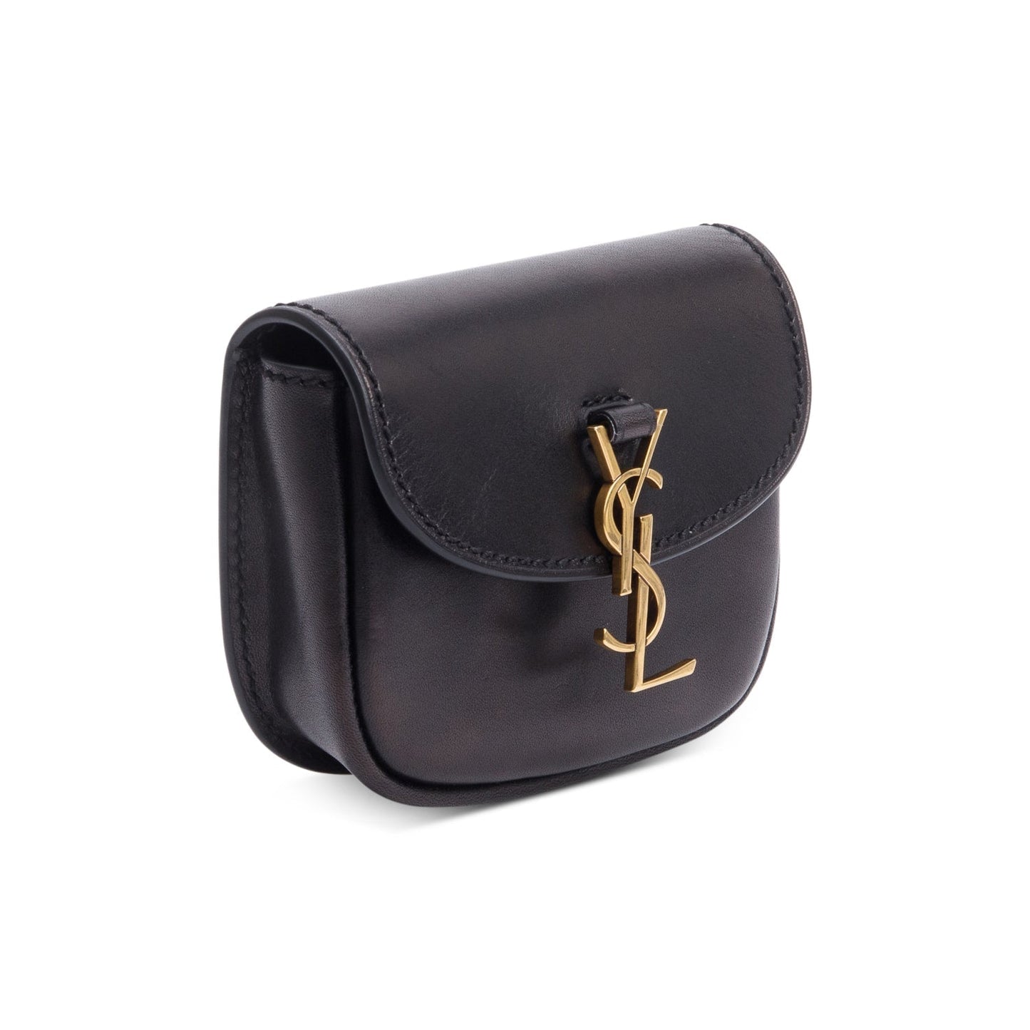 Saint Laurent 2020 Black Calfskin Leather Kaia Belt Bag