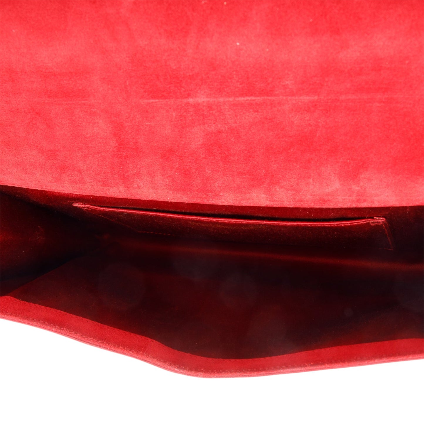 Saint Laurent Large Red Patent Leather Belle de Jour Clutch