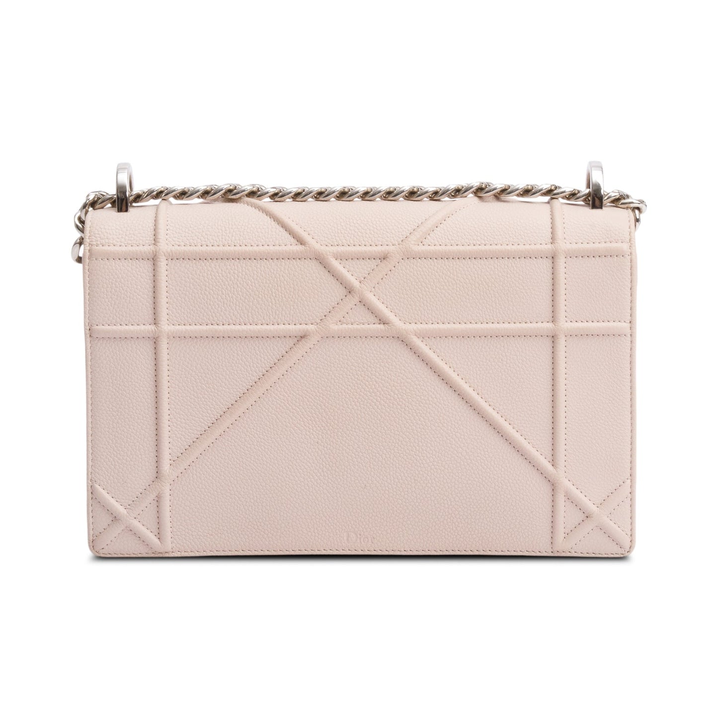 Christian Dior Pink Calfskin Leather Medium Diorama Flap Bag
