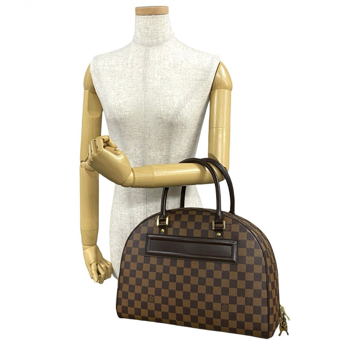 LOUIS VUITTON Handbag N41455 Leather, PVC Brown Damier Norita Women(Unisex)
