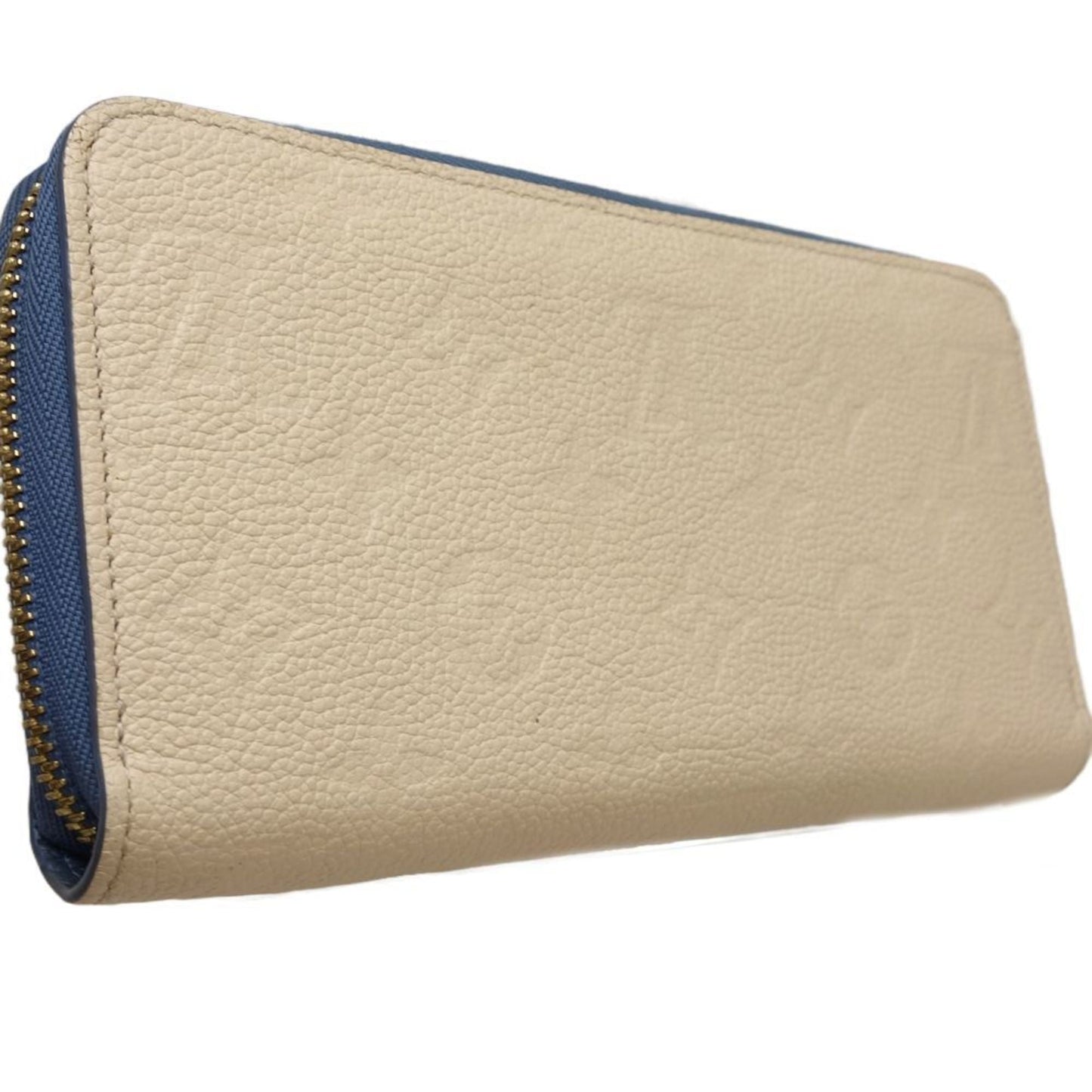 Louis Vuitton blue Jean  Leather Long Wallet (Bi-Fold)